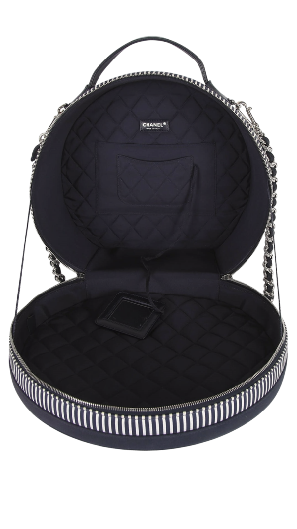 Chanel Rialto Striped Textile Hat Box Bag – Runway Cruise 2010