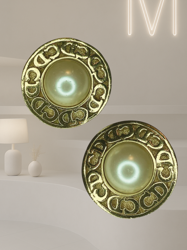 Christian Dior Vintage Clip-On Earrings