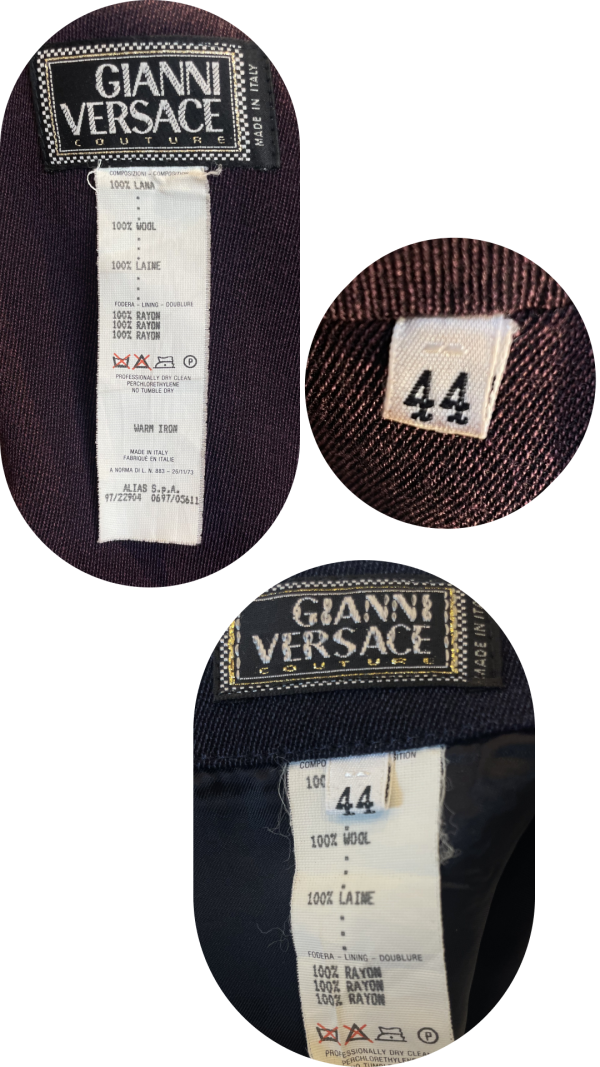 Gianni Versace Couture F/W 1997 Wool Skirt Suit