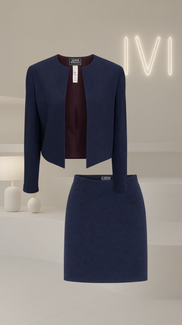 Gianni Versace Couture F/W 1997 Wool Skirt Suit