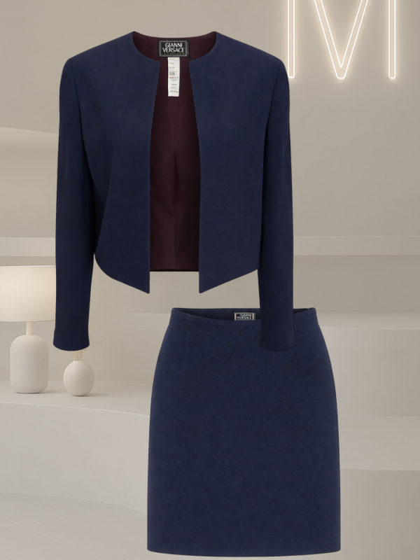 Gianni Versace Couture F/W 1997 Wool Skirt Suit